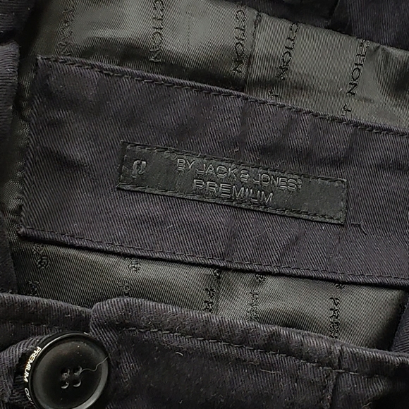 Jack & Jones Men's Black Military Style Technic Blazer Jacket Size 52 - Picture 9 of 16